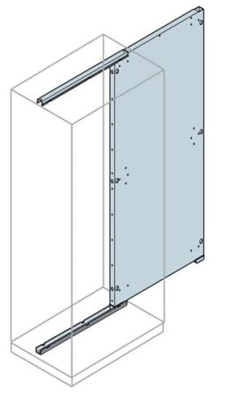 ABB Galvanised Steel Back Plate & Tracks, 400mm W, 2.2 m L for Use with IS2 Enclosures