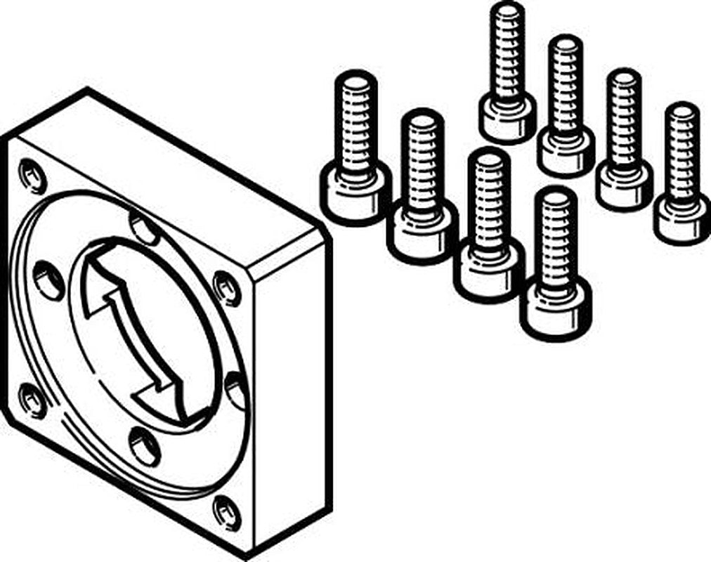 Festo Motor Accessories EAMF Series Flange for Use with Motor,EAMF-A-28D-28M