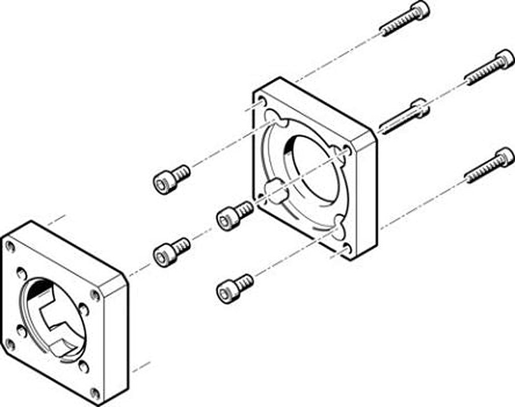 Festo Flange EAMF-A Series Flange for Use with Motor Mounting