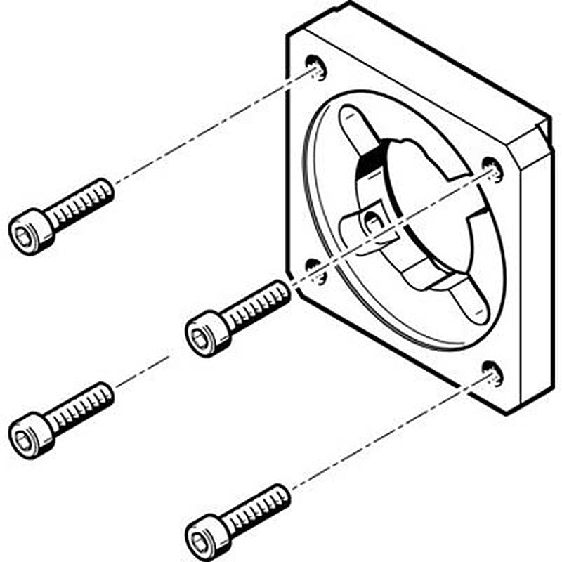 Festo Flange EAMF-A Series Flange for Use with Motor Mounting