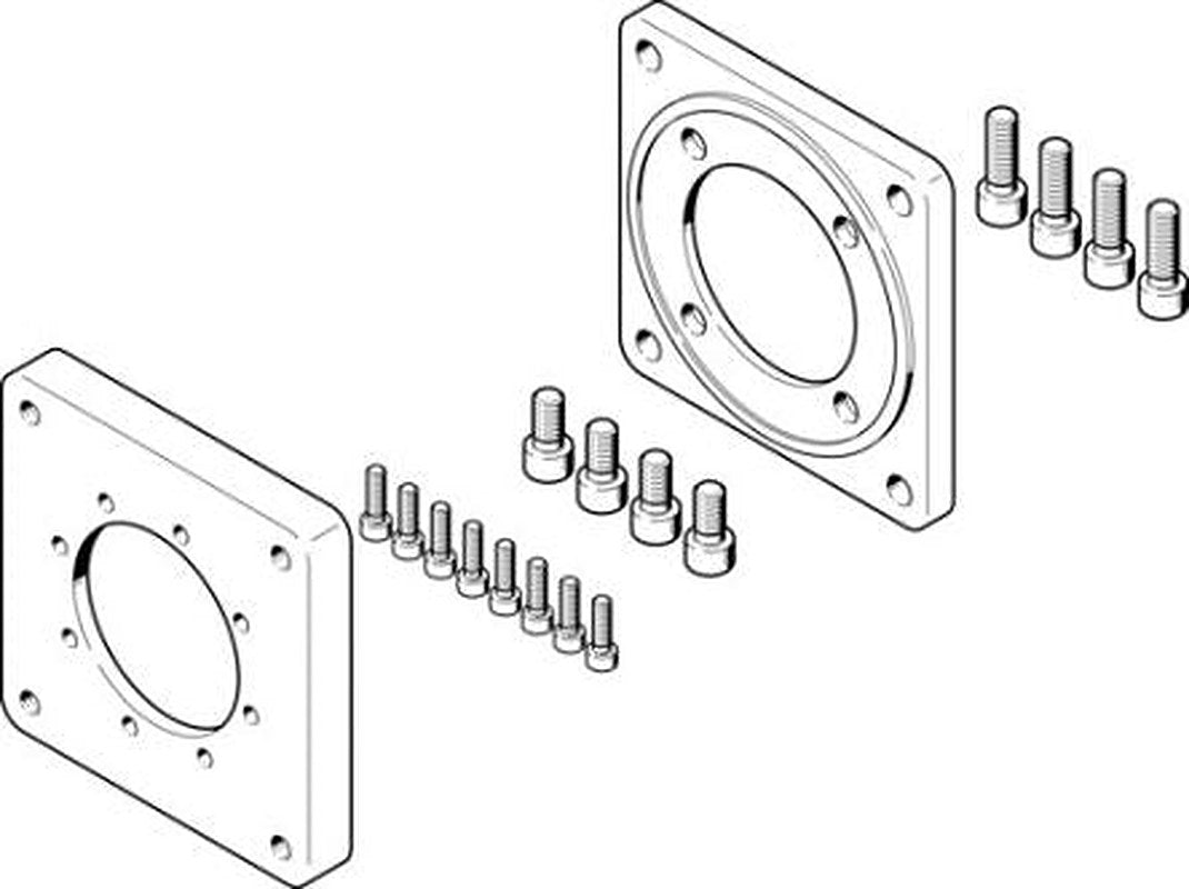 Festo Flange EAMF-A Series Flange for Use with Motor Mounting