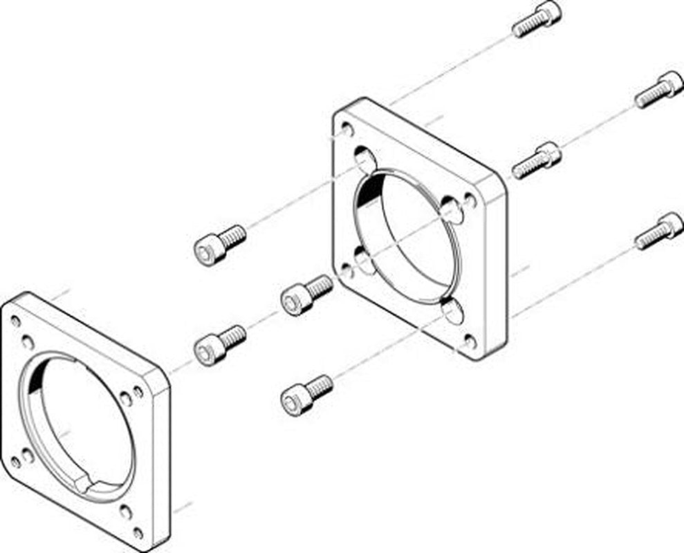 Festo Flange EAMF-A Series Flange for Use with Motor Mounting