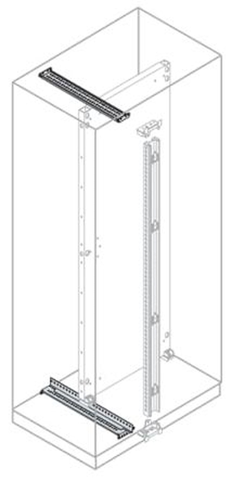 ABB IS2 Series Galvanised Steel Guide Rail, 170mm W, 170 mm H, 1 m L For Use With IS2 Enclosures