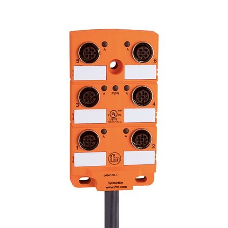 ifm electronic EBC Series Sensor Box, 6 Port, 10 m