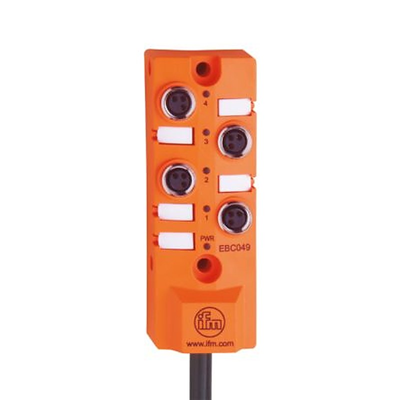 ifm electronic EBC Series Sensor Box, 4 Port, 5 m