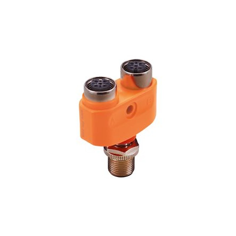 ifm electronic Side Entry, Top Entry Circular Connector Adapter 1 M12 2 M12 Female