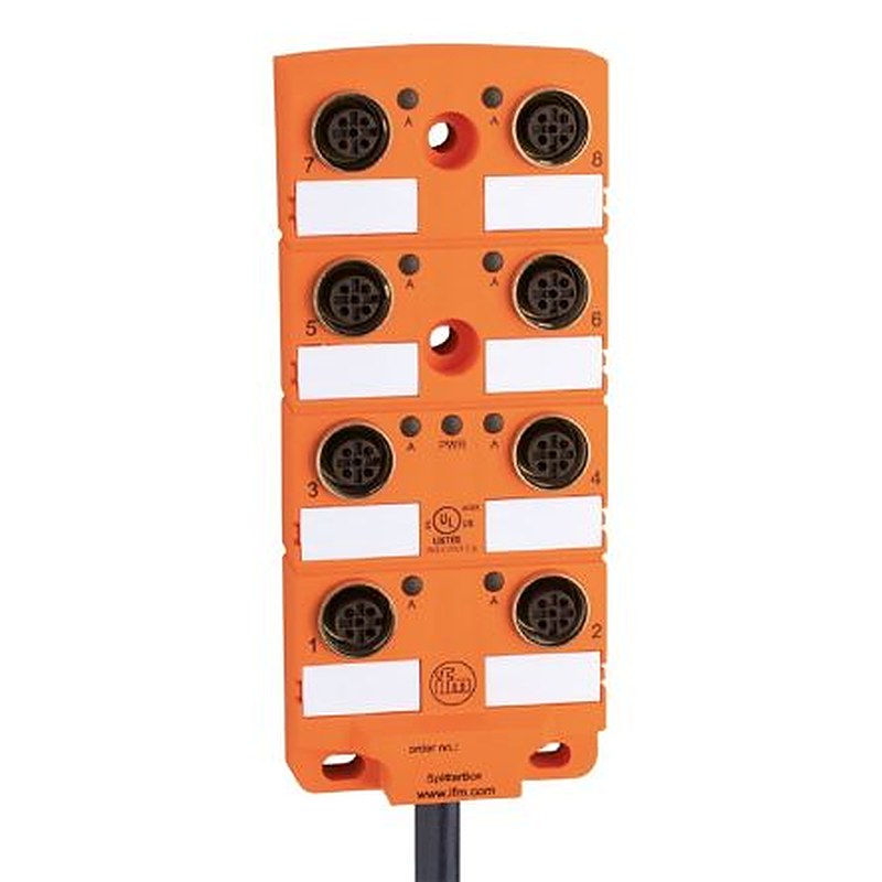 ifm electronic EBC Series Sensor Box, 8 Port, 2.4 m