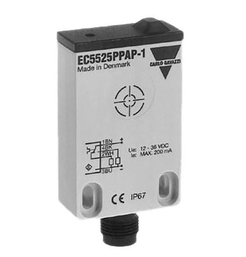 Carlo Gavazzi EC5525PPAP-1 Block Capacitive Proximity Sensor EC5525 25 mm, M12 x 1 PNP 200mA 40V 40 V dc
