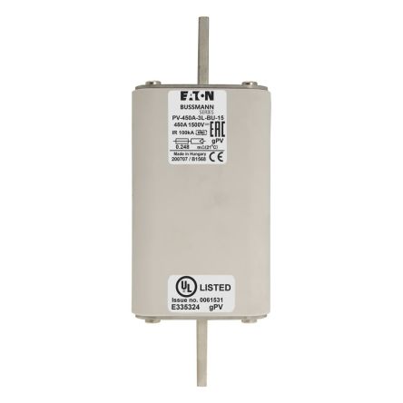 Eaton 450A Tag Fuse 201 x 74 x 74 mm 1500V, 170 mm