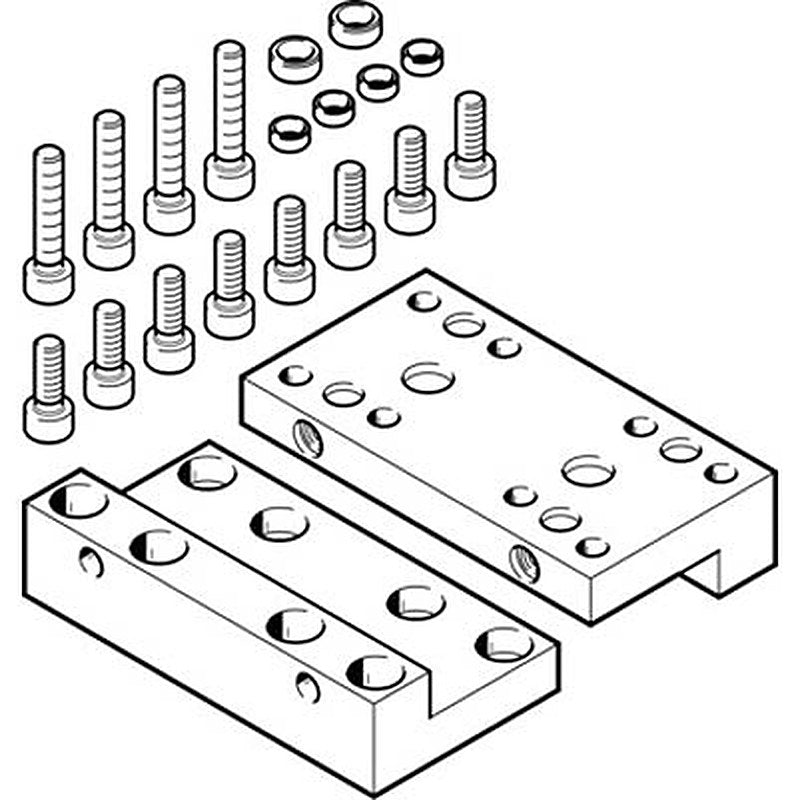 Festo Adapter Kit EHAM-H1-20-L2-80, For Use With Electric Actuators
