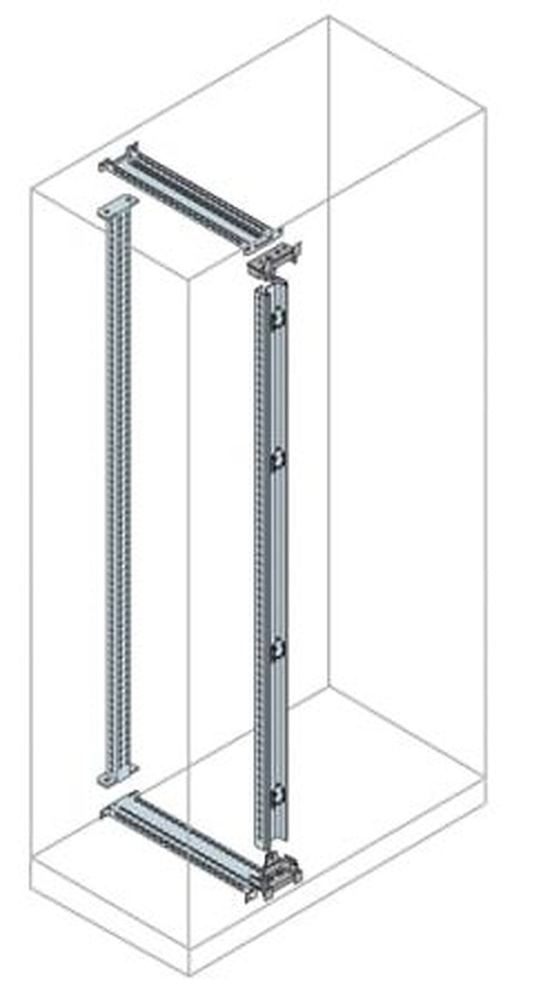 ABB AM2 Series Galvanised Steel Enclosure Profile, 100mm W, 100 mm H, 2 m L For Use With IS2 Enclosures