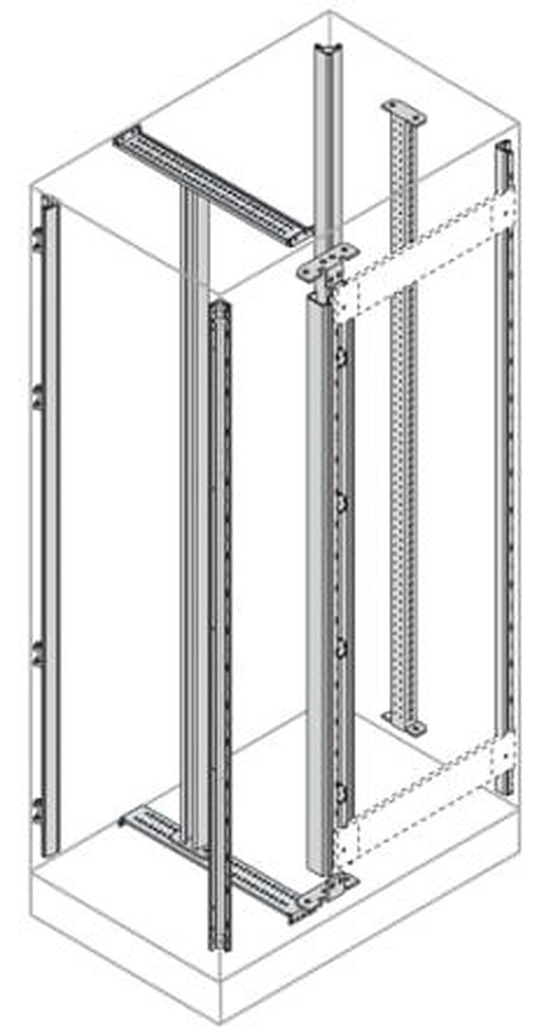 ABB AM2 Series Galvanised Steel Enclosure Profile, 450mm W, 450 mm H, 2 m L For Use With IS2 Enclosures