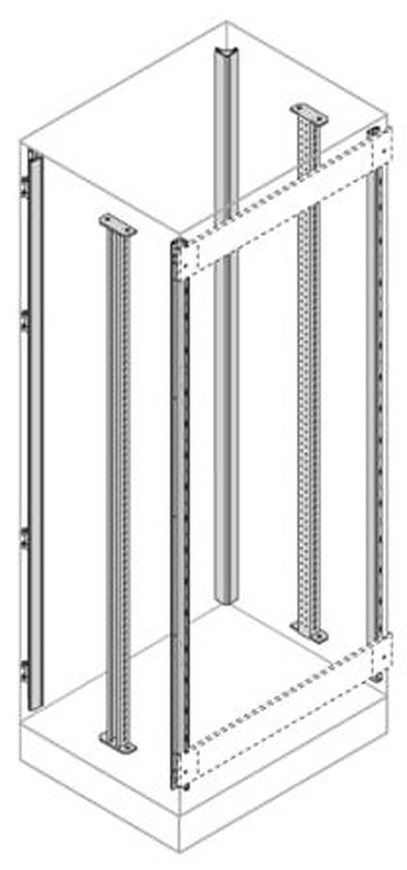 ABB AM2 Series Galvanised Steel Enclosure Profile, 400mm W, 400 mm H, 2.2 m L For Use With IS2 Enclosures