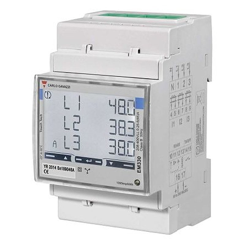 Carlo Gavazzi 3 Phase LCD Energy Meter, Type Energy Meter