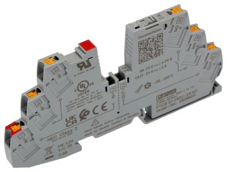 Phoenix Contact PTCB Electronic Circuit Breaker 2A 24V, DIN Rail Type E