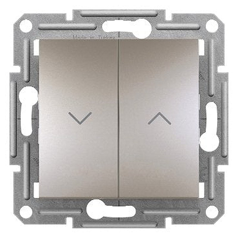 Roller blind pushbutton, screw terminals, wo frame, bronze (Roller blind pushbutton screw terminals) is a Schneider Electric product. Designed for reliable performance and long service life. Available across Iraq — contact us for pricing and delivery options.