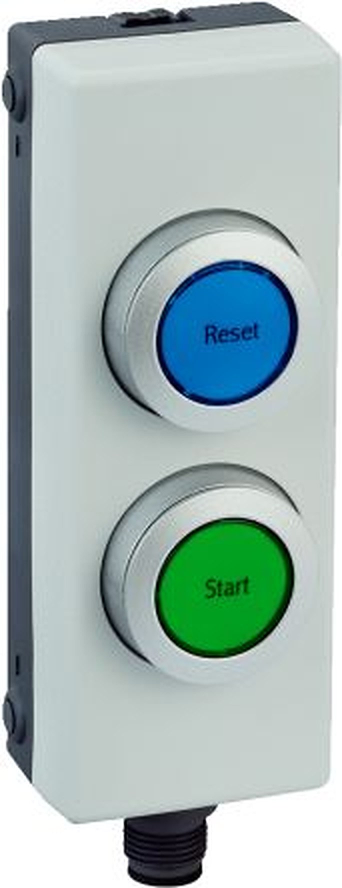 SICK Slow Control Station Switch - 2 NO, Polybutylene Terephthalate, 2 Cutouts, Blue, +/-, IP65