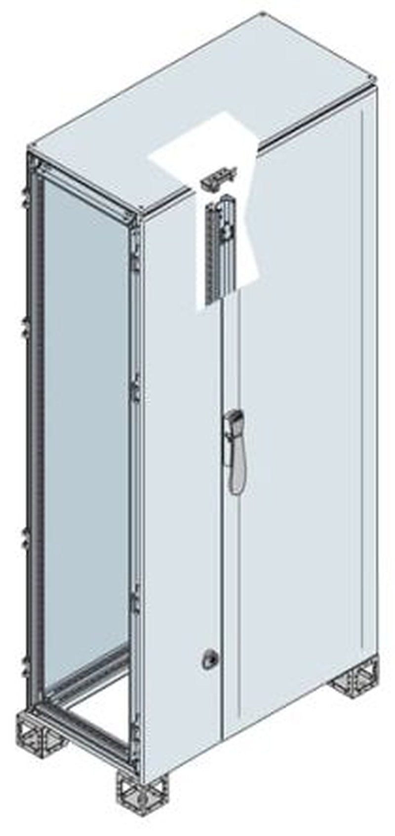 ABB AM2 Series Sheet Steel Metal 2-Door Floor Standing Enclosure, Opaque Door, IP65 600 mm, 800 mm 2000 mm
