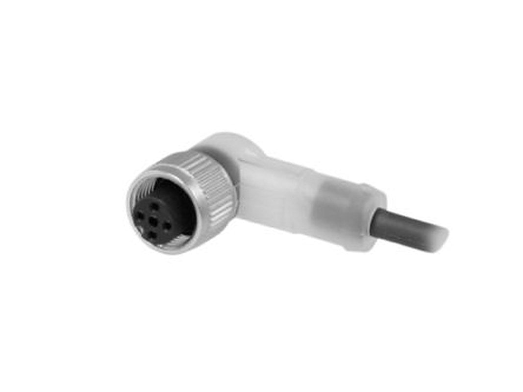 Baumer Female 4 way M12, Right Angle to 4 way Bare End, Straight Cordset, 5 m