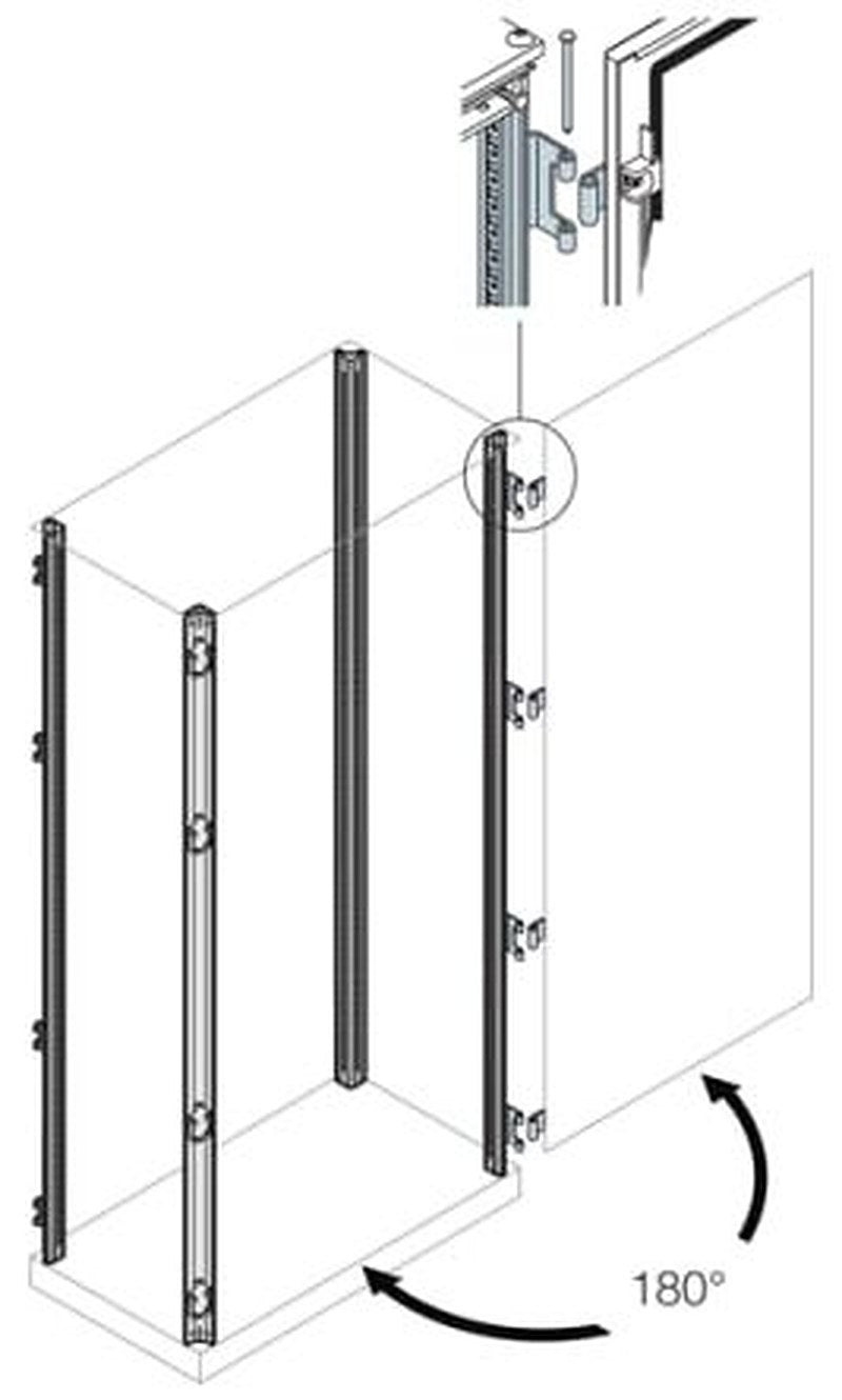 ABB AM2 Series Steel Enclosure Profile, 100mm W, 100 mm H, 2.2 m L For Use With IS2 Enclosures