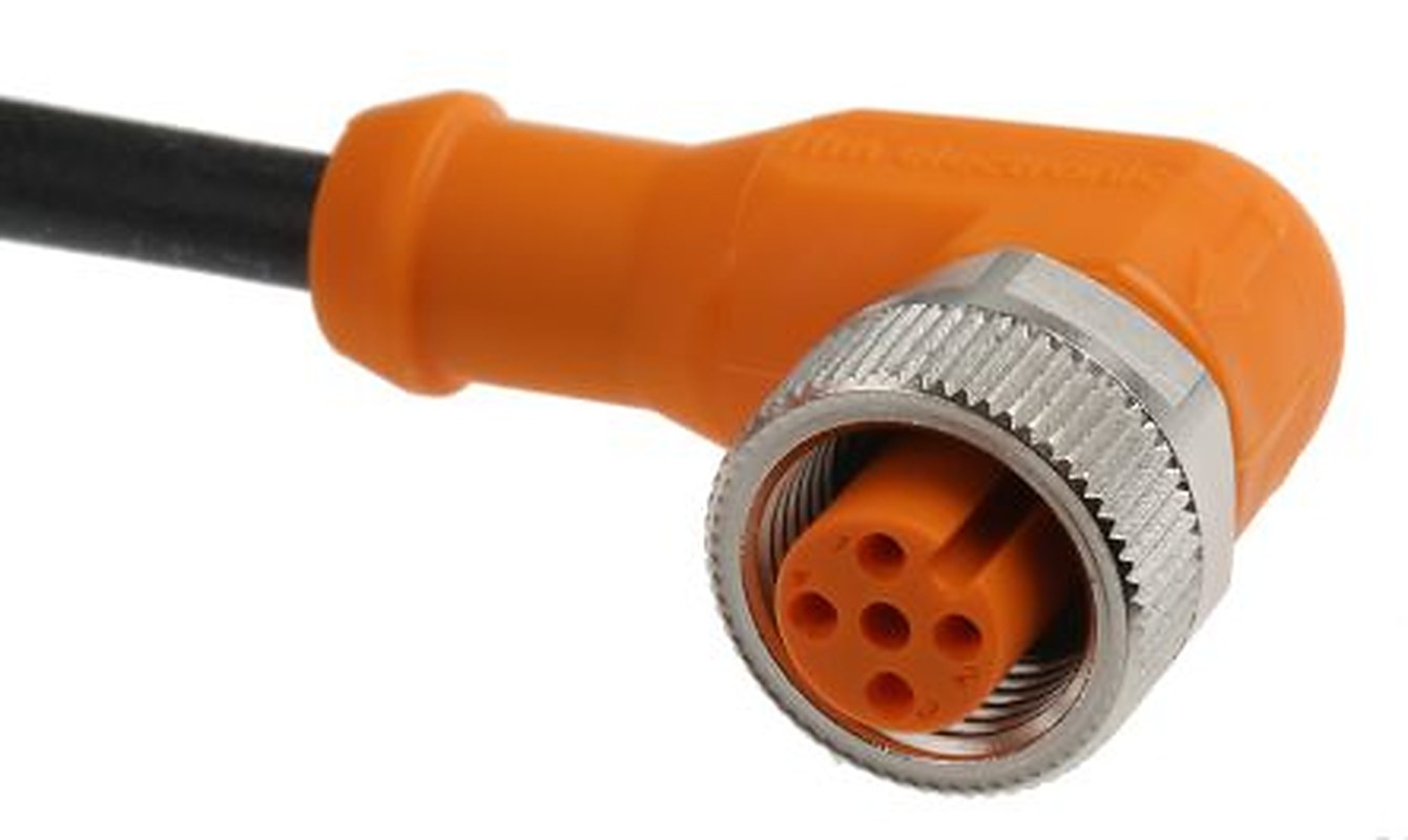 ifm electronic Female 4 way M12 to Unterminated Free End Sensor Actuator Cable, 5 m
