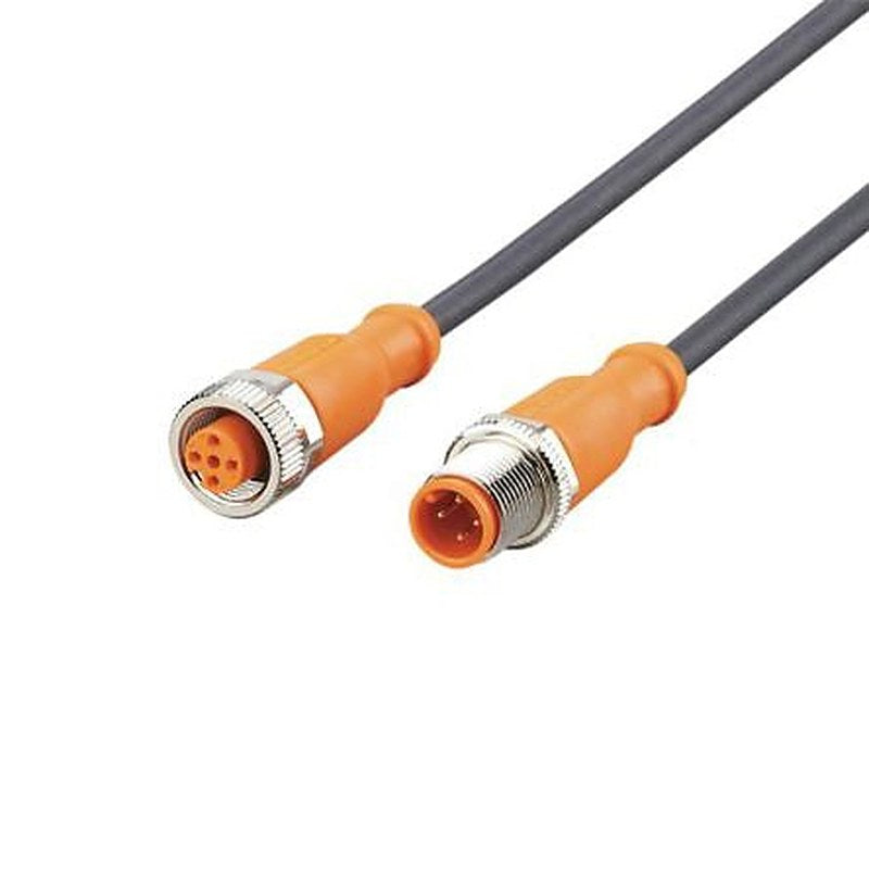 ifm electronic Male 4 way M12 to Female 4 way M12 Sensor Actuator Cable, 2 m