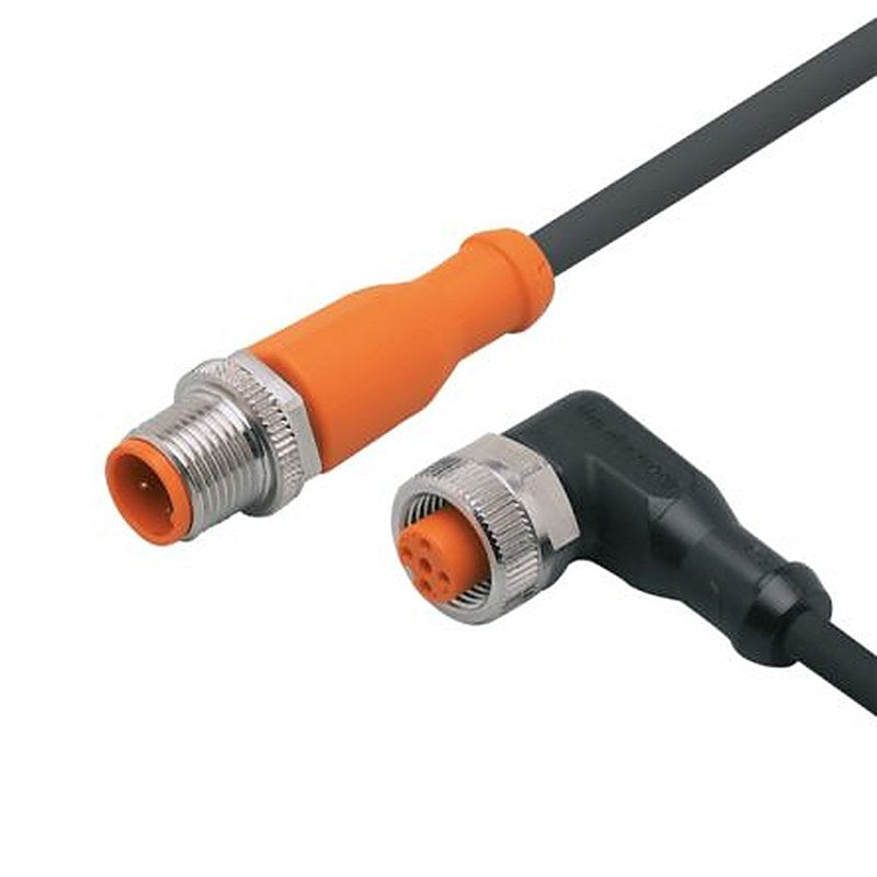 ifm electronic Male 1 way Straight to Female 1 way M12 Sensor Actuator Cable, 600 mm