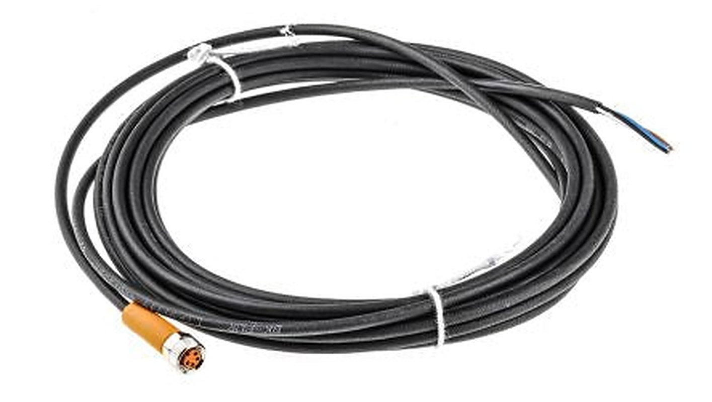 ifm electronic Female 4 way Straight to Unterminated Sensor Actuator Cable, 5 m