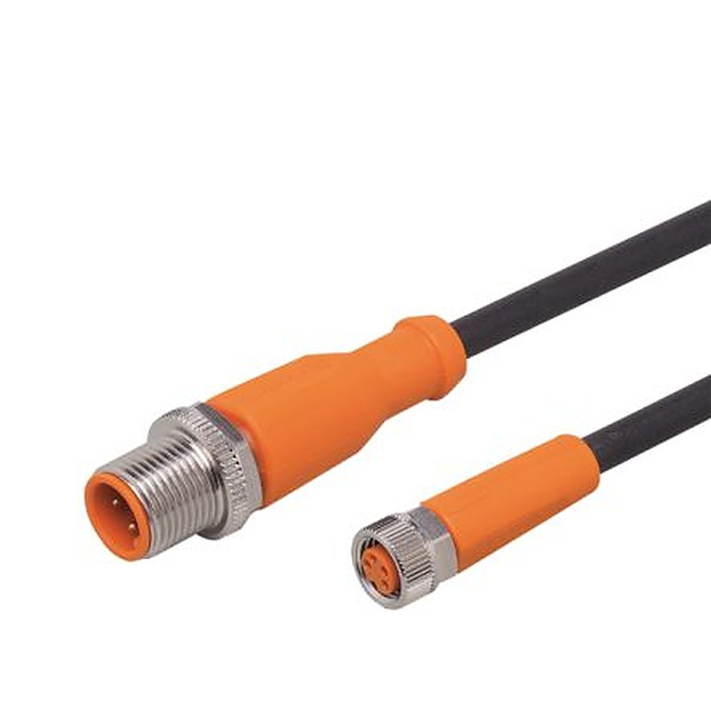 ifm electronic Male 1 way Straight to Female 1 way Straight Actuator/Sensor Cable, 2 m