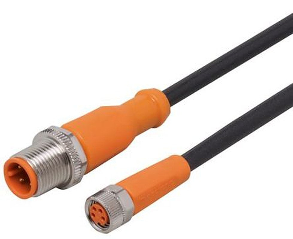 ifm electronic Male 4 way M8 to 4 way M12 Sensor Actuator Cable, 5 m