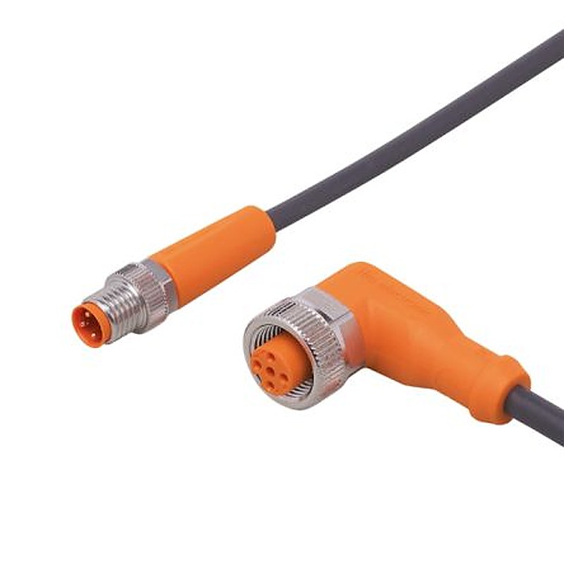 ifm electronic Male 1 way Straight to Female 1 way M12 Actuator/Sensor Cable, 5 m