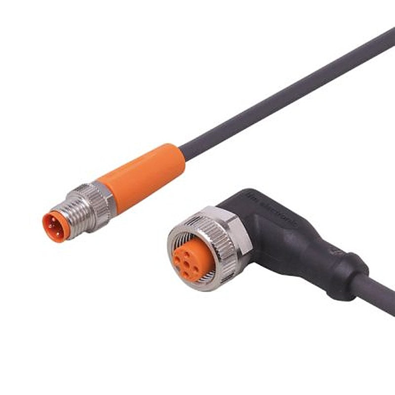 ifm electronic Male 1 way Straight to Female 1 way M12 Actuator/Sensor Cable, 600 mm