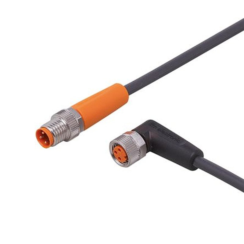 ifm electronic Male 1 way Straight to Female 1 way M8 Actuator/Sensor Cable, 1 m