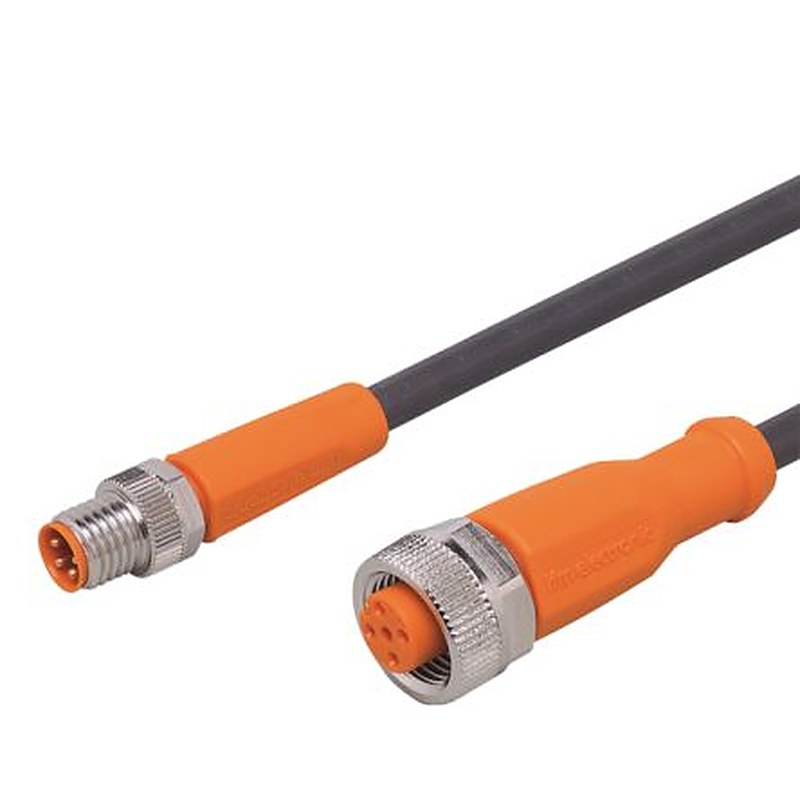 ifm electronic Male 1 way Straight to Female 1 way Straight Actuator/Sensor Cable, 2 m