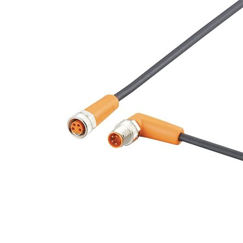 ifm electronic Male 4 way Right Angle to Female 4 way Straight Communication Cable, 2.5 m