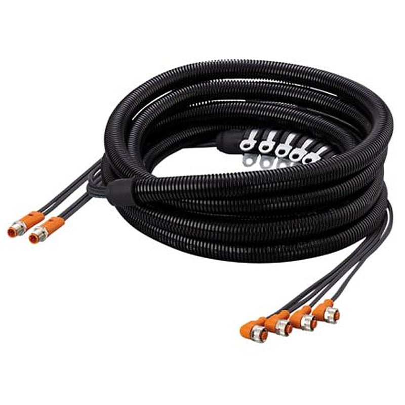 ifm electronic Male 4 way Straight to Female 4 way Straight Communication Cable, 5 m