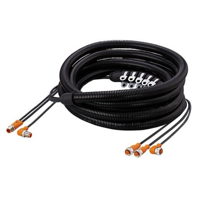 ifm electronic Male 4 way Straight to Female 4 way Straight Communication Cable, 5 m