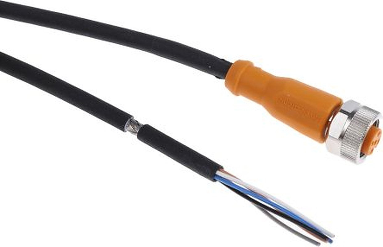 ifm electronic Female 5 way M12 to Unterminated Sensor Actuator Cable, 2 m
