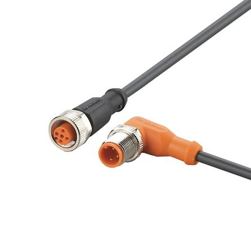 ifm electronic Male 3 way Right Angle to Female 5 way Straight Communication Cable, 300 mm