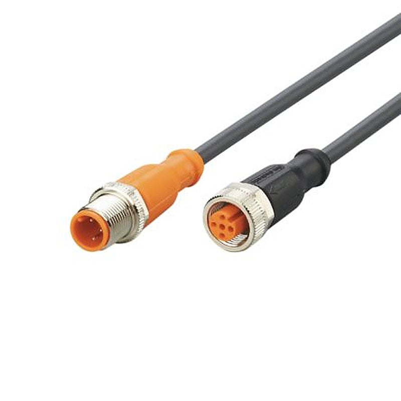 ifm electronic Male 3 way Straight to Female 5 way Straight Communication Cable, 300 mm