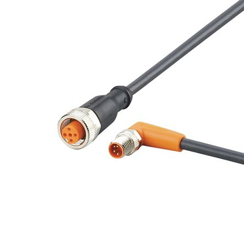 ifm electronic Male 4 way Right Angle to Female 5 way Straight Communication Cable, 300 mm