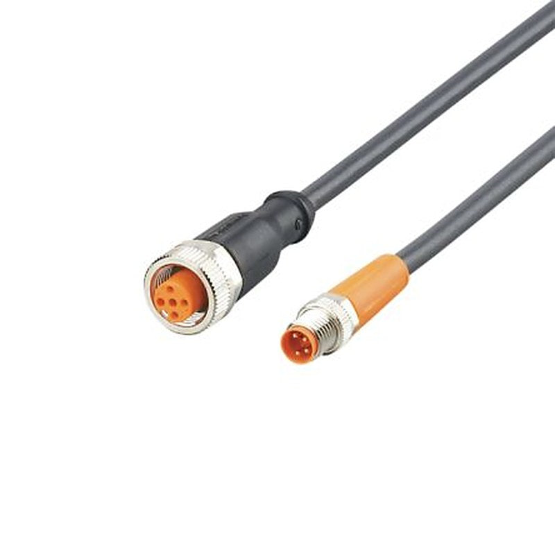 ifm electronic Male 4 way Straight to Female 5 way Straight Communication Cable, 300 mm
