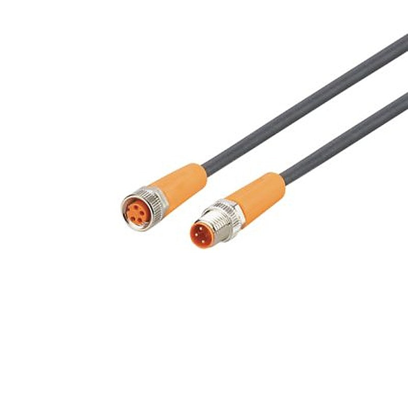 ifm electronic Male 3 way Straight to Female 4 way Straight Communication Cable, 3.5 m