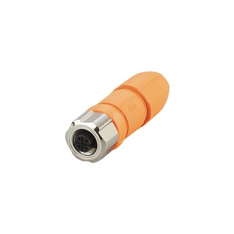 ifm electronic Circular Connector, 1 Contacts, Screw, M12 Connector, Socket, Female, IP67, IP68, IP69K, EVC Series