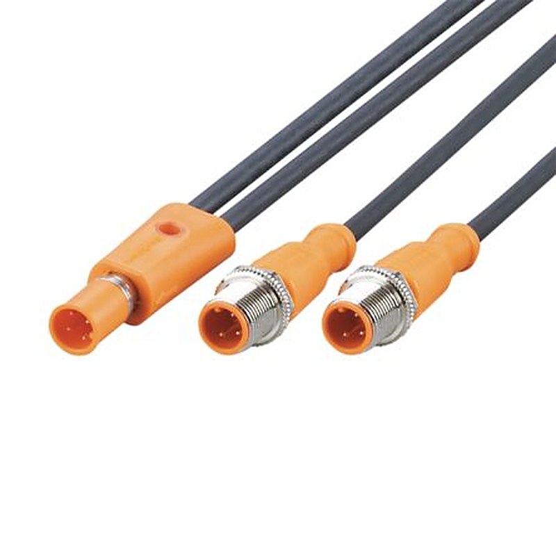 ifm electronic Male 5 way Straight to Female 5 way Straight Communication Cable, 1 m