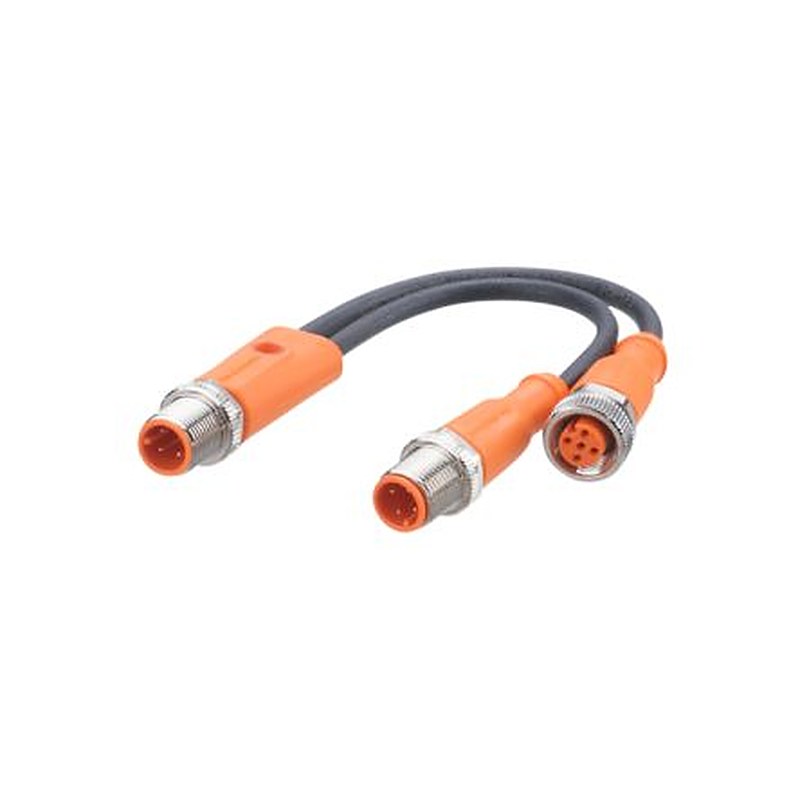 ifm electronic Male 5 way Straight to Female 5 way Straight Communication Cable, 0.1 m