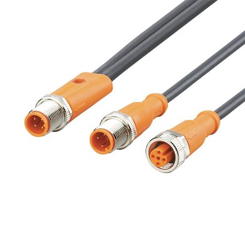 ifm electronic Male 5 way Straight to Female 5 way Straight Communication Cable, 500 mm