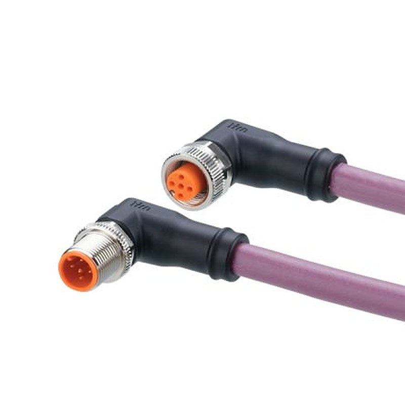 ifm electronic Male 5 way Straight to Female 5 way M12 Communication Cable, 2 m