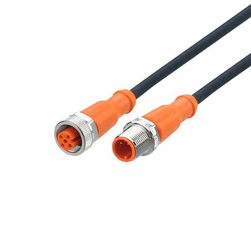 ifm electronic Male 5 way Straight to Female 5 way Straight Communication Cable, 5 m