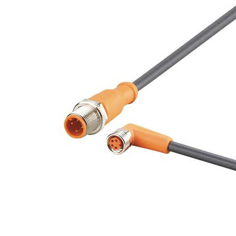 ifm electronic Male 4 way Straight to Female 3 way M8 Communication Cable, 2.5 m